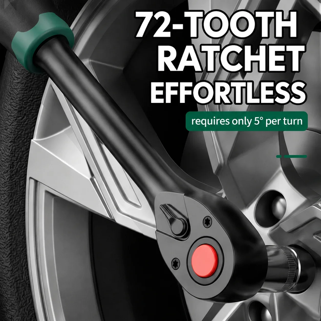 1/4 3/8 1/2 Inch Reversible Ratchet Handle Quick Release Teardrop Ratchet Wrench With Comfort Grip For Auto Repair