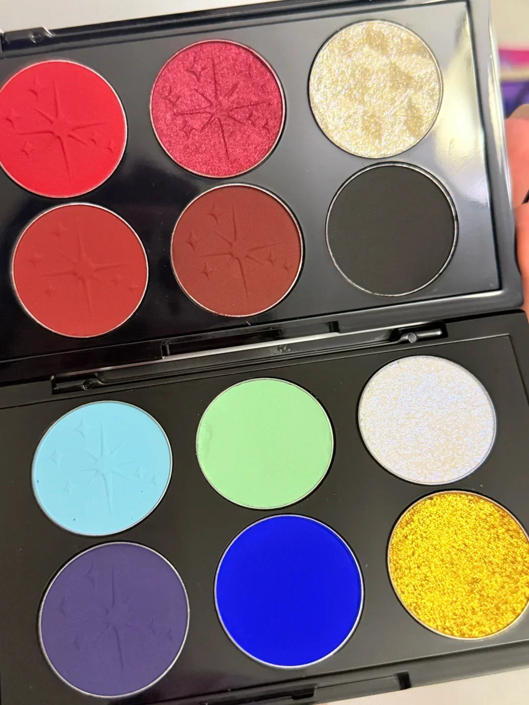 DE'LANCI Monochrome Macarons Eyeshadow Mix&Match Palette Freely Combinable Orange Green Matte Highly Pigmented Eyeshadow