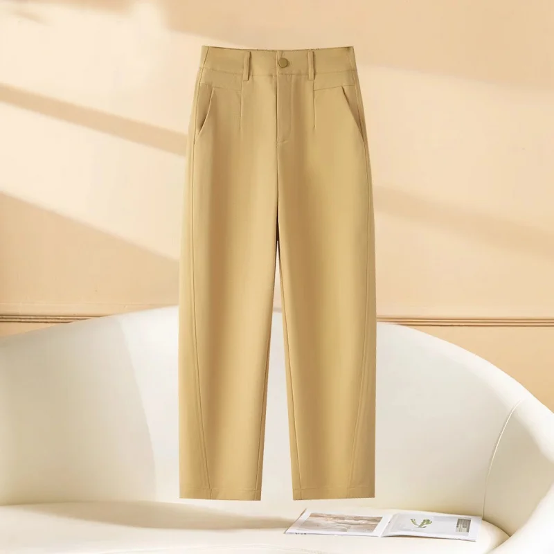 صغيرتي المرأة البدلة السراويل الربيع الصيف تسع نقاط عارضة السراويل تنوعا التخسيس فضفاض مدبب الحريم السراويل