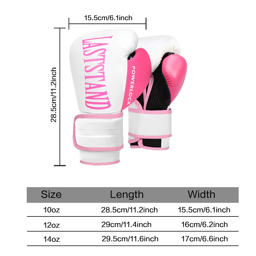 10/12/14oz Boxing Gloves Adult Men's Sanda Combat Punching Bag Training Women's Thick Breathable Muay Thai Combat