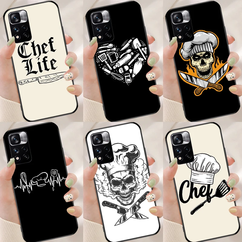 Baker Love Baking Chef For Xiaomi Redmi Note 8T 9S 10S 8 9 10 11 Pro Back Cover For Redmi 9T 9A 9C 10 Phone Case