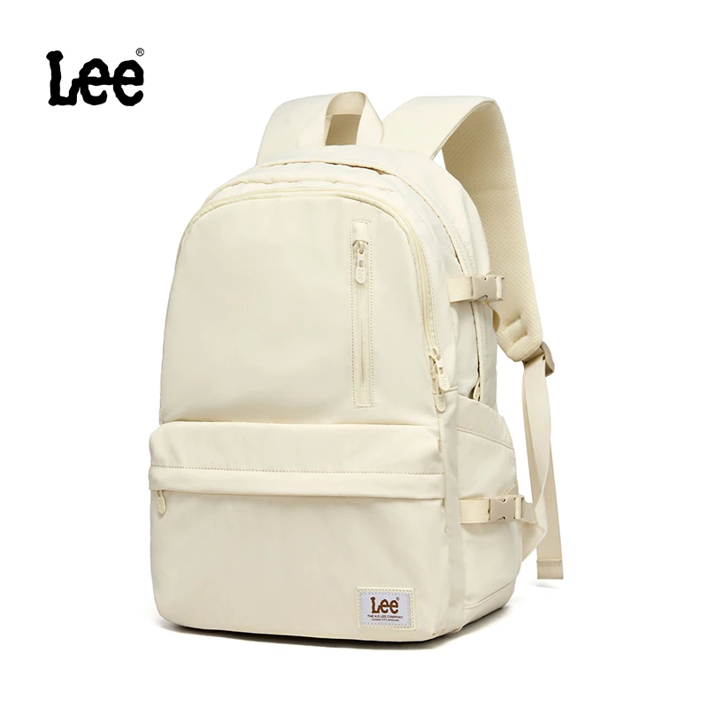 

LEE High Quality Waterproof Women Large Travel Backpack Men White Oxford 15.6 Laptop Backpack Teenagers Schoolbag Book Bag