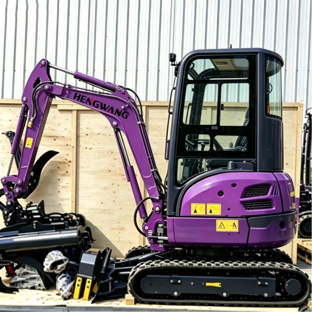 

Mini Excavator with Cab & Attachments Compact Customized Hydraulic Digger for Farm Garden Landscaping & Construction Projects