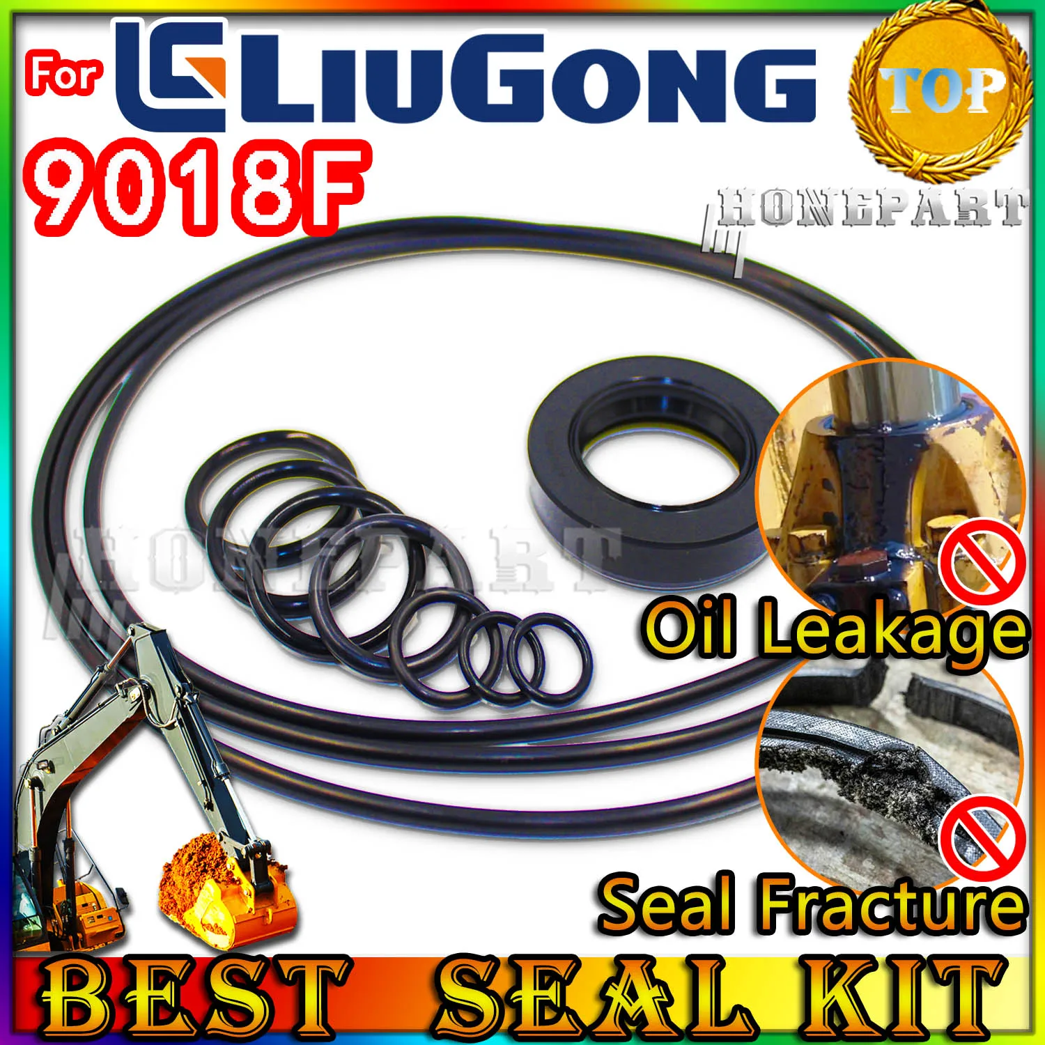 

For Liugong 9018F Excavator Oil Seal Repair Kit Regulator Injector Foot PPC Loader Planetary Axle STICK adjuster POSITIONING