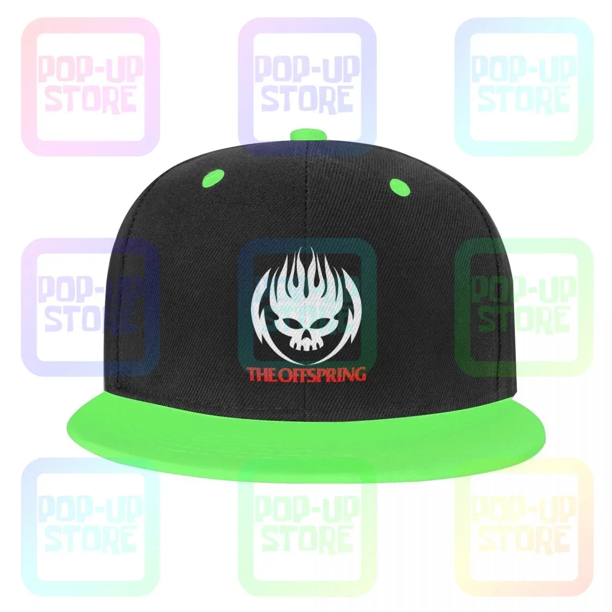 The Offspring Logo Rock Band Snapback Cap قبعات البيسبول الملونة الرجعية الربط الساخن بيع