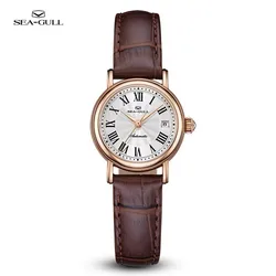 New 2024 Seagull Watch Retro Elegant Rome Women's Watch 27MM Small Dial Belt Ladies Mechanical Wristwatch reloj hombre 1046L