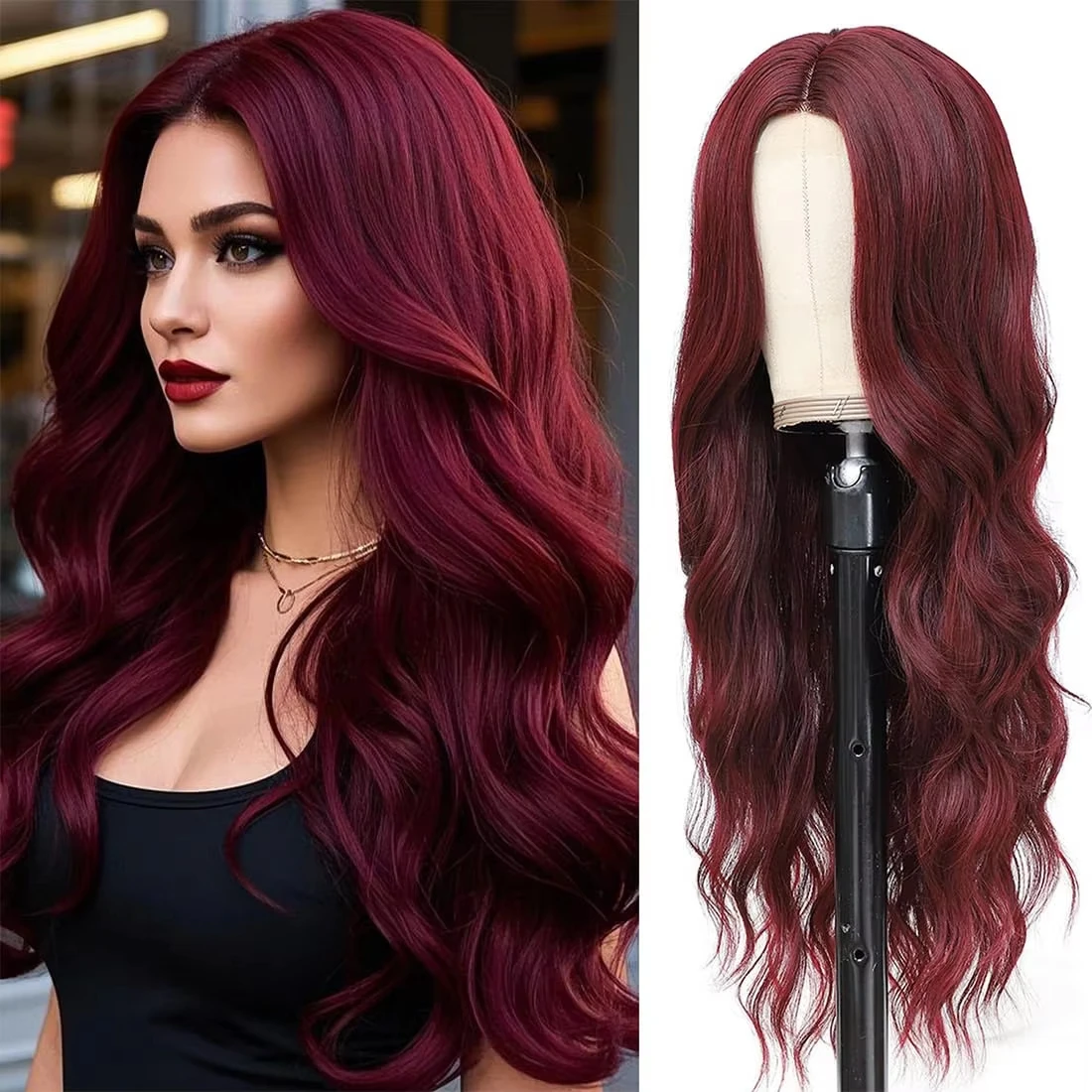 

Fashion synthetic wigs, big wave wigs, cosplay for Halloween, role-playing, daily wear, high-temperature hairpiece coverings