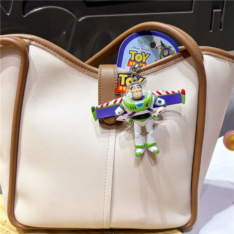 Pixar Toy Story Buzz Lightyear Woody Figur Schlüsselanhänger Taschenanhänger Taschencharme Paar-Geschenk für Rucksack-Dekoration Auf Lager – Detail 8