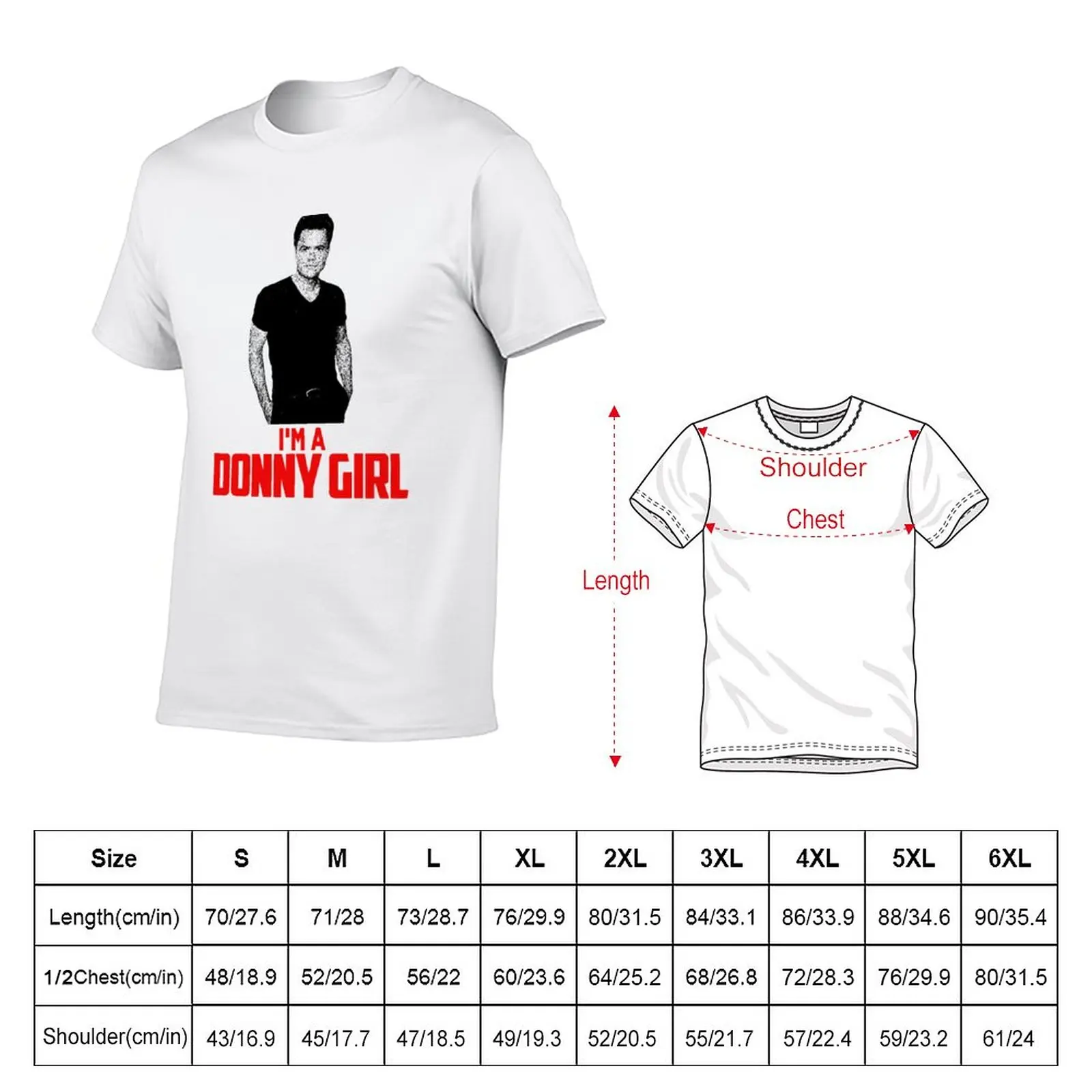 New Donny Osmond I'm A Donny Girl T-Shirt tops heavyweight t shirts men t shirt