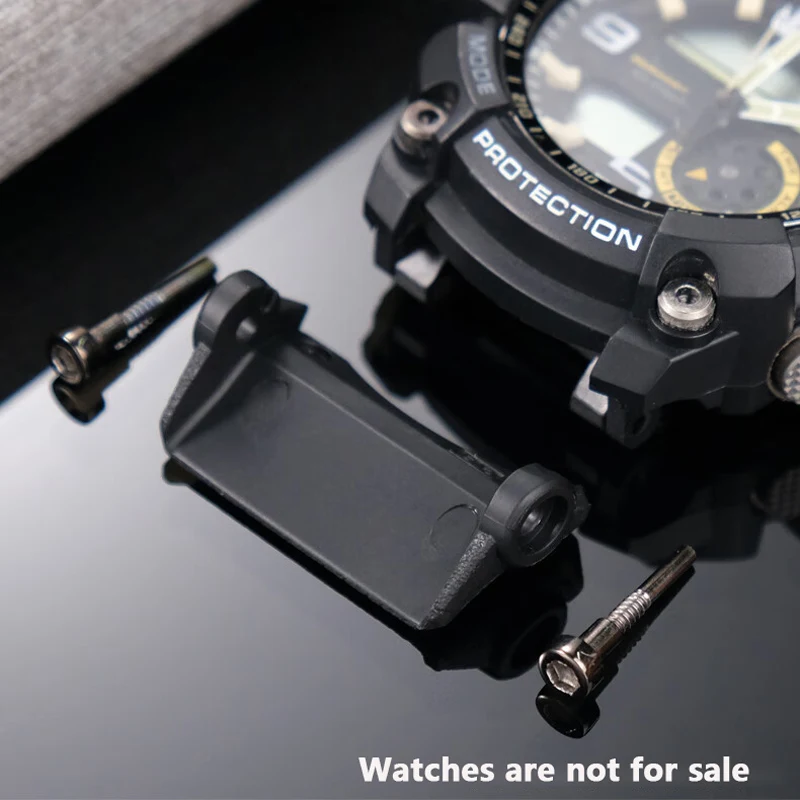 ل كاسيو G-Shock 5476 Little Mud King GG-1000 GWG-100GSG-100 حزام الساعات موصل أسفل دعم المطاط الصلب دعم واقي