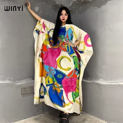 WINYI-Robe de soirée pour femmes, tenue de plage élégante, imprimé musulman, afrique, nouvelle collection été