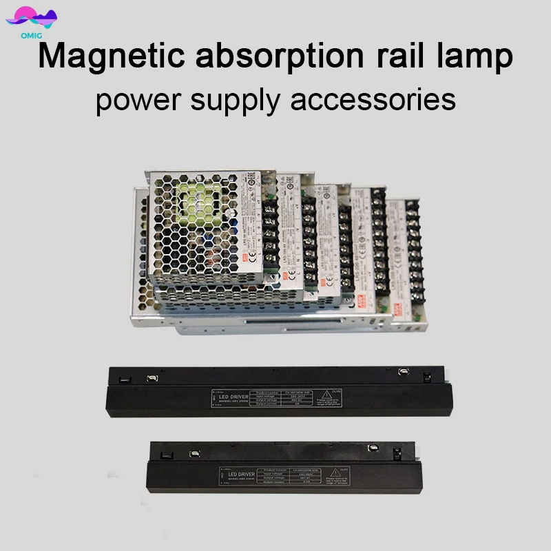 Raccordi magnetici per luci a binario plafoniera a LED accessori per l\'alimentazione della luce della griglia lampada a binario in alluminio