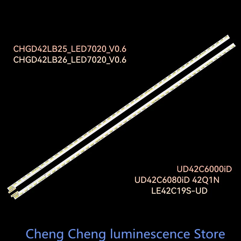 

FOR Panda LE42C19S-UD Light Bar CHGD42LB26_ LED7020_ V0.6 M420U13-E1-L 48LED 6V 465M 100%NEW LED backlight strip