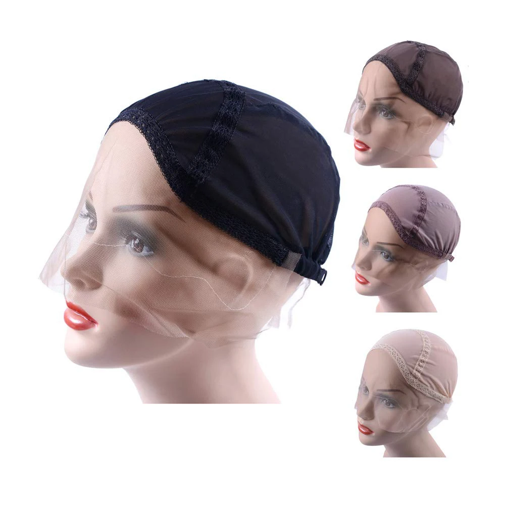 1 pc Lace Front Wig Cap for Making Wigs With Adjustable Strap Glueless Weaving Cap Lace Wig Caps Available in 4 colors