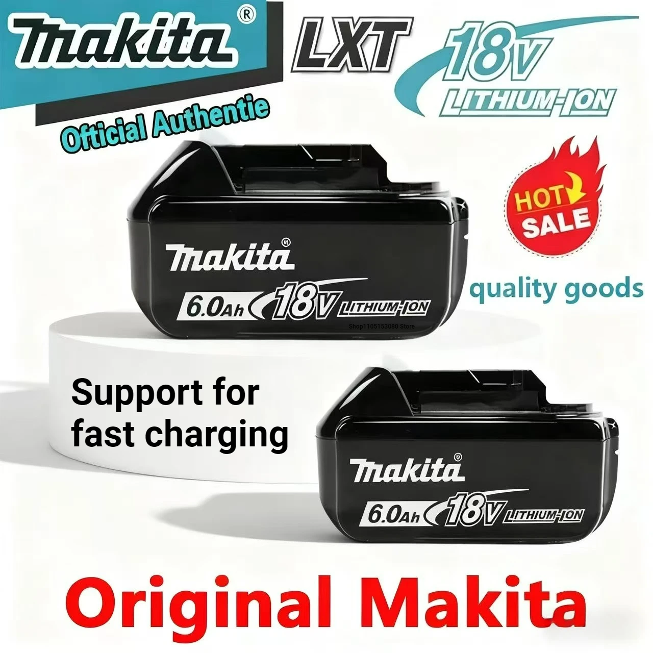 

Makita 18V battery for Makita 18V power tools The 18V Makita BL1860B rechargeable battery can replace BL1850B LXT400