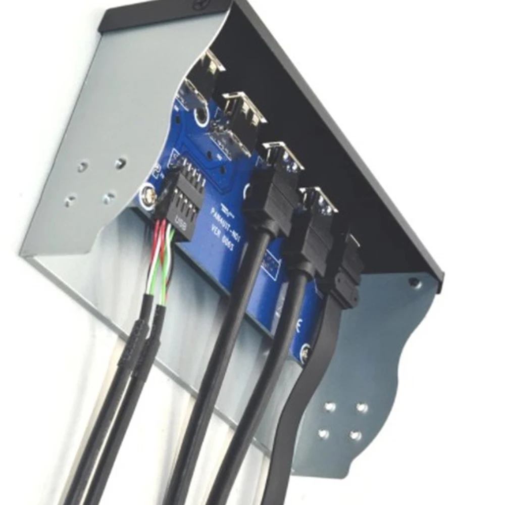 5.25 بوصة Usb3.1 Gen2 اللوحة الأمامية Usb Hub 2 Ports Usb3.0 + 2 Ports Usb2.0 + 1 Port Type-C مع موصل Type-E