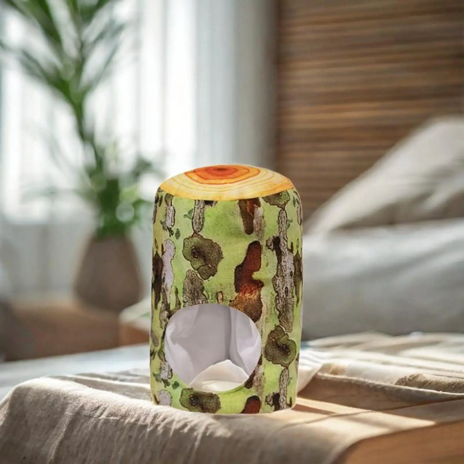 قبعة قطيفة على شكل جذع شجرة، أغطية رأس كوسبلاي لطيفة ومضحكة لحفلات تنكرية الكرنفال