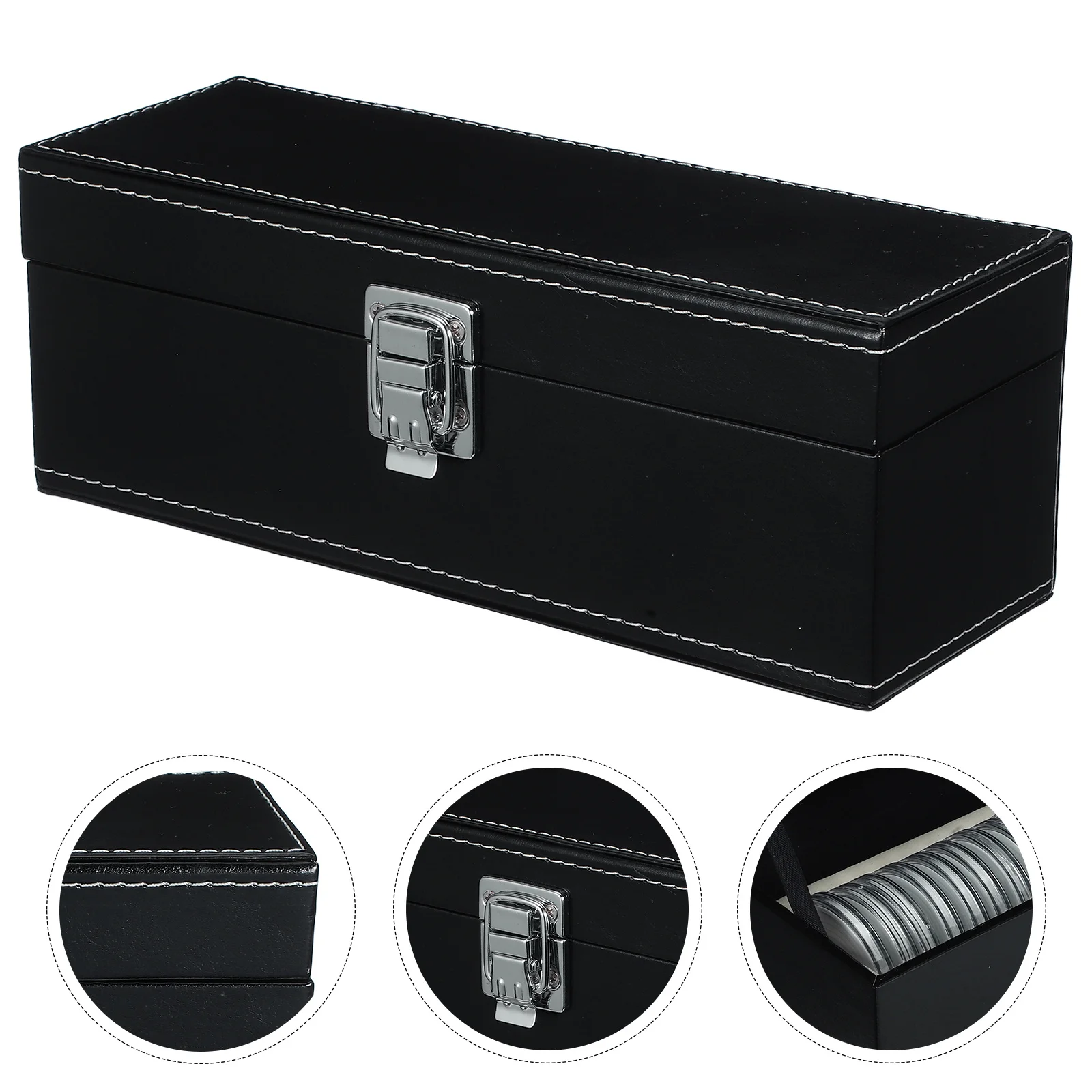 

Coin Storage Box Organizer Transparent 20 Slots Airtight Coin Capsules Collector Display Case Numismatic Supplies Protection