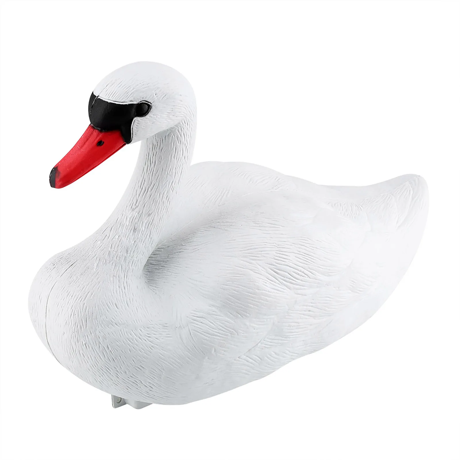 Simulation White Swan Decoy Ornament Cute Realistic Swan Figurine Garden Decoration Hunting Decoy Accessory