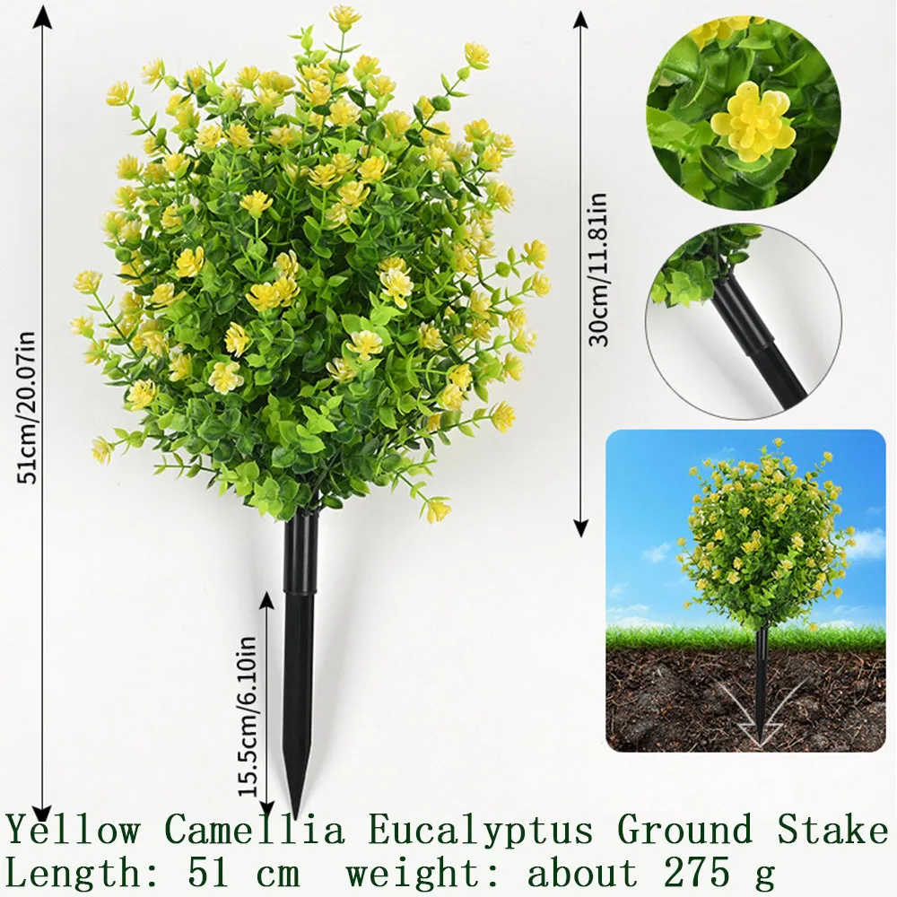 

1pcs Home Decoration Artificial Plants Fake Green Plant Fake Flower Decoration Artificial Grass Garden Wedding Outdoor Decor