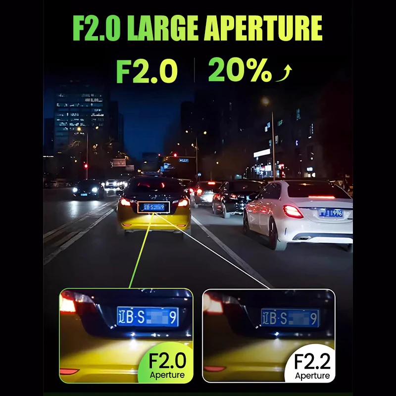 Car Driving Recorder Dashcam with Mini Screen Universal Hidden Type WiFi 170° Wide-Angle Night Vision Dash Cam