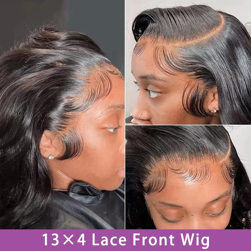 Body wave 13x6 hd lace frontal human hair bob wig for women 10 16 inch Body wave 13x4 lace front bob wigs on sale clearance