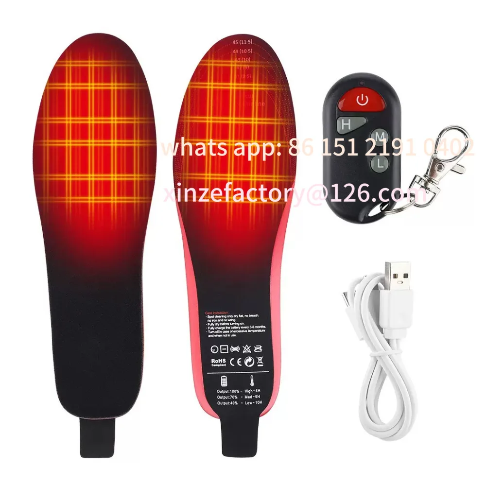 

Customizable heating USB charging heating three-speed adjustment remote control heating insole walking insole