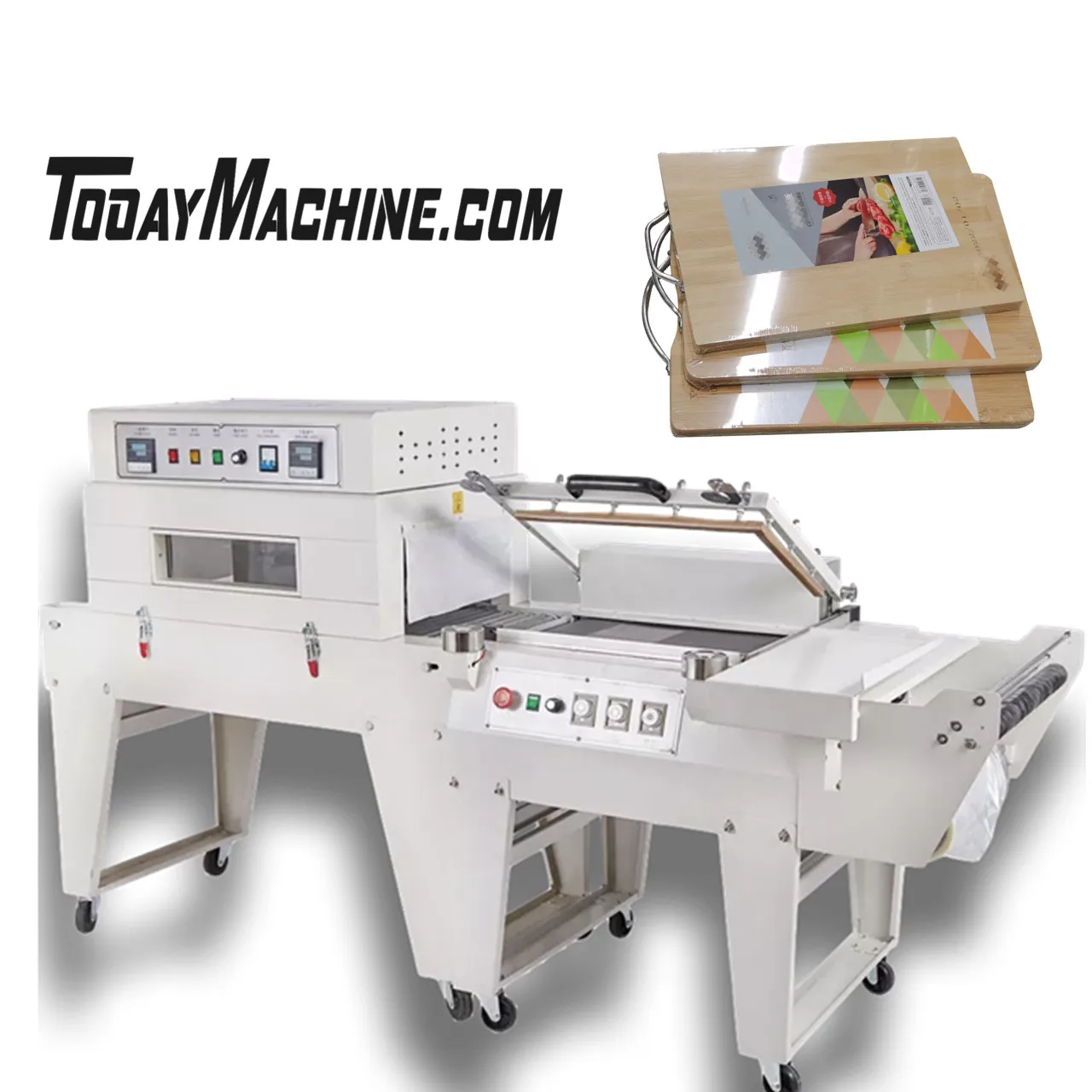 Semi Auto L Sealer Shrink Wrapping Machine With Heat Shrink Tunnel For Food Box