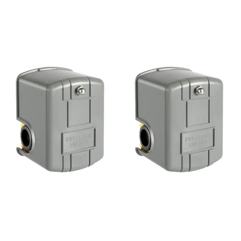 2PackX(Pessure Switch for Well Pump, 40-60Psi Water Pressure Switch Adjustable Differential, 1/4 Inch Female NPT Water Pressure)