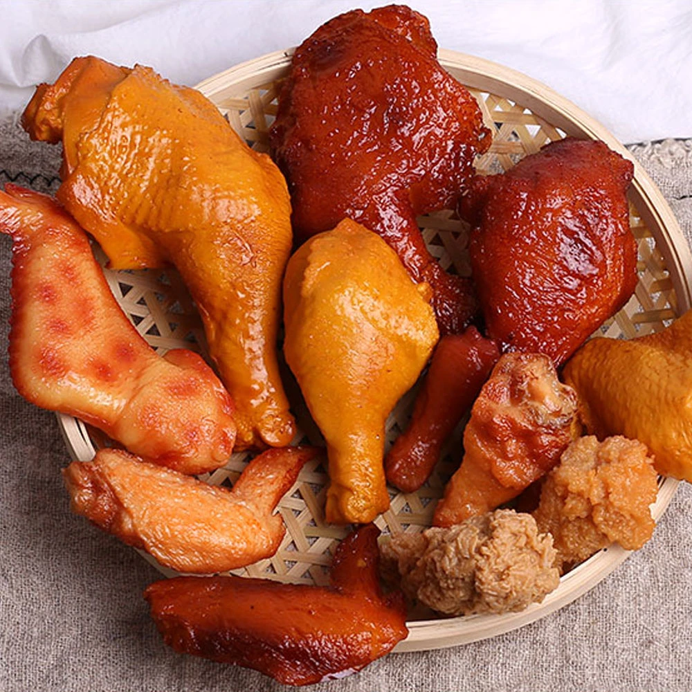 

simulation chicken wings fake food display props cabinet store shop decor Fake Fried Roasted chicken chunks nuggets Drumsticks