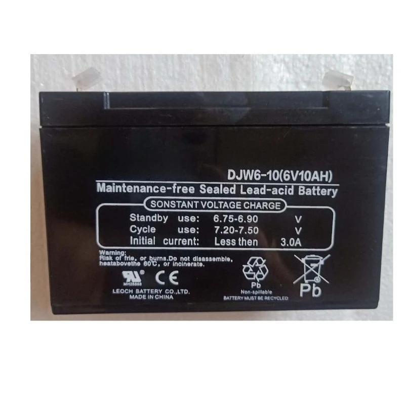 DJW6-10 6V10AH Storage Battery Maintenance Free for Electric Vehicles Electronic Hanging Scale Children's Car Toy Car 6V Bateria