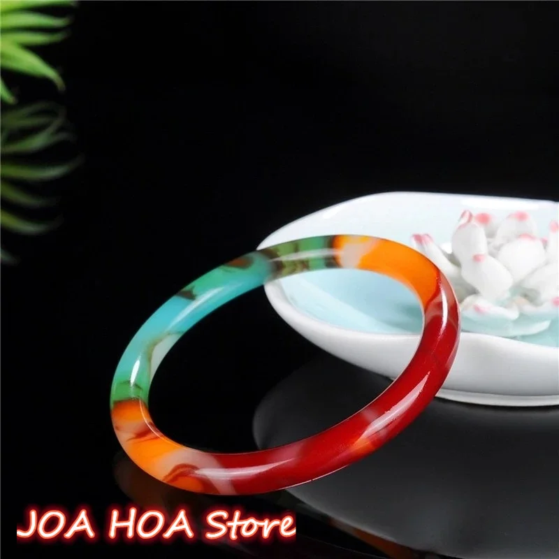 Natural Color Hand Carved Round Jade Fashion Boutique Jewelry Men's Women's Bracelet Accessories