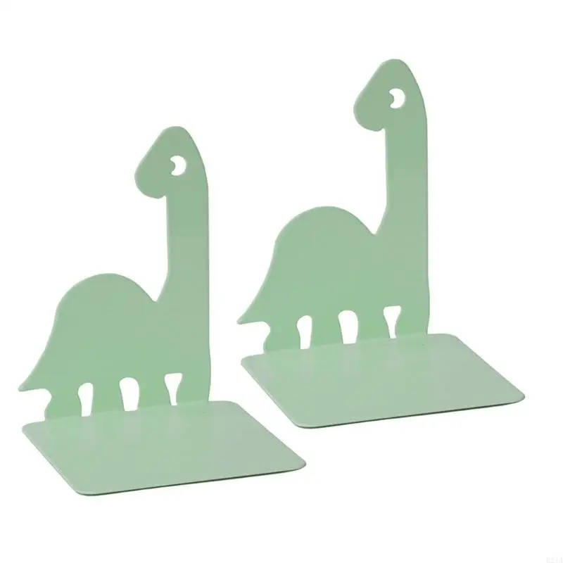 2 PCS Metal Bookends Dinosaur Bookends Book Book Book Book Support