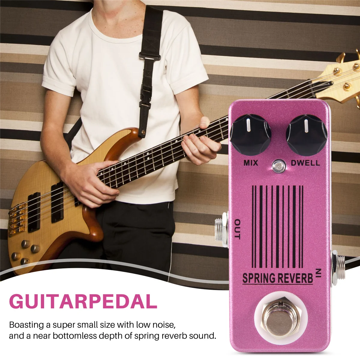 SMIEA MOSKY MP-51 Spring Reverb Mini Single Guitar Effect Pedal True Bypass Guitar Parts & Accessories