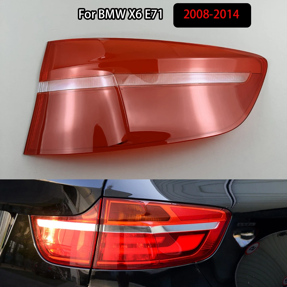 

Rear Taillamp Cover Transparent Lampshade Taillight Shell Lamp Shade Plexiglass For BMW X6 E71 2008-2014