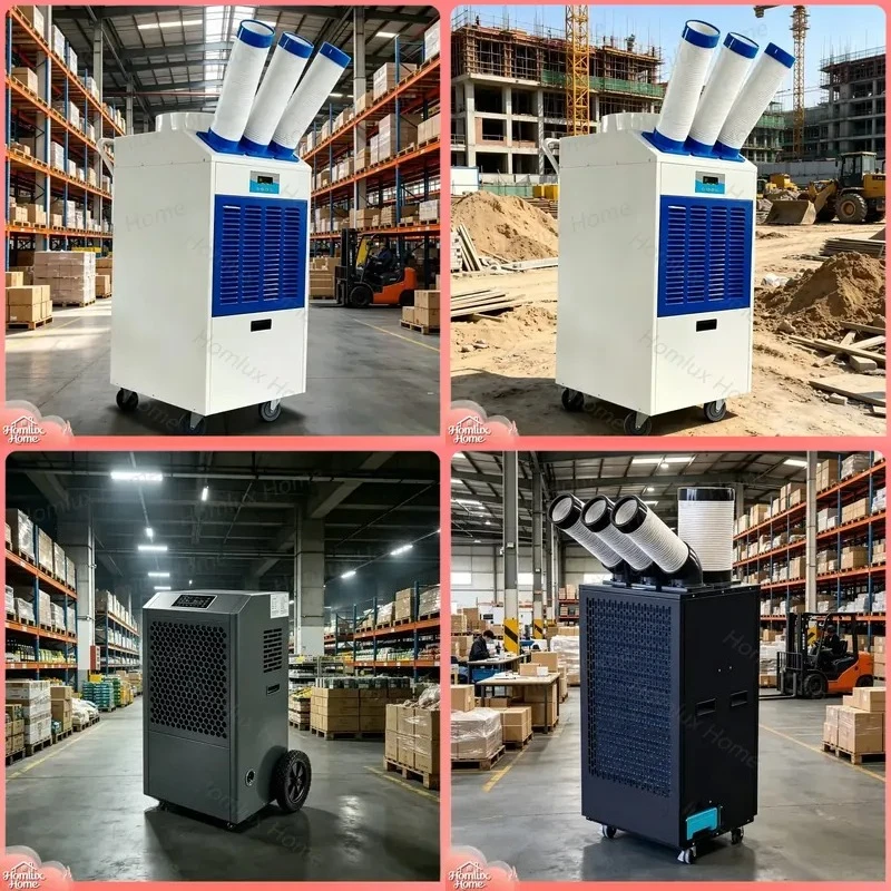 4.5KW Industrial Mobile Air Conditioner Portable Commercial Cooling Device for Workshop Warehouse Factory Server Room Spot