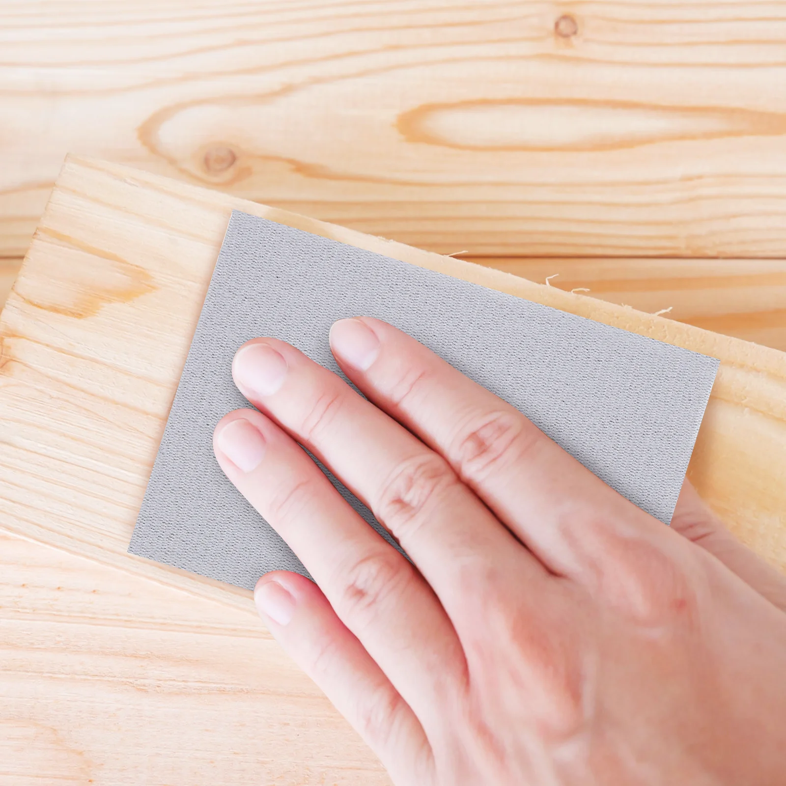 

20pcs Flocked Sponge Sandpaper Pads 70x100x5mm Brown Dustless Wet Dry Sanding Sponges for Wood Metal Stone Polishing Blocks