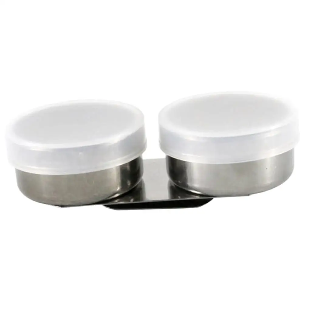 وعاء رسم بمشبك معدني مزدوج القحافة للفنانين مع أو بدون غطاء #6