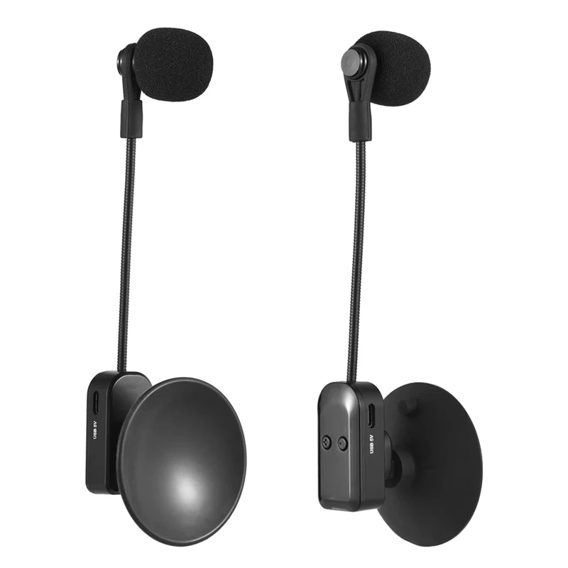 Receptor de micrófono de instrumento inalámbrico HFES 2,4G con ventosa desmontable para violín violonchelo acordeón altavoz micrófono