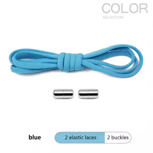 4Pcs/1Pair 100cm Elastic No Tie Shoelaces Metal Lock Shoe Laces For Kids Adult Sneakers Quick Shoelaces Semicircle Shoestrings - Image 14