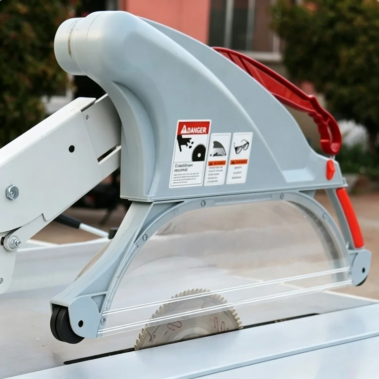 Sliding Table Saw Dust Collection Hood, Dust Cover Support Bracket for Precision Panel Saw, Woodworking Machine Fitting