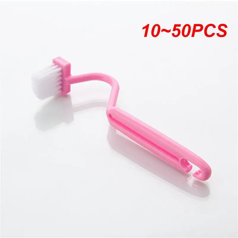 10~50PCS Toilet Trapezoidal Plastic Household Utensils For Toilet Bathroom Soft Hair Brush Hangable S-shaped