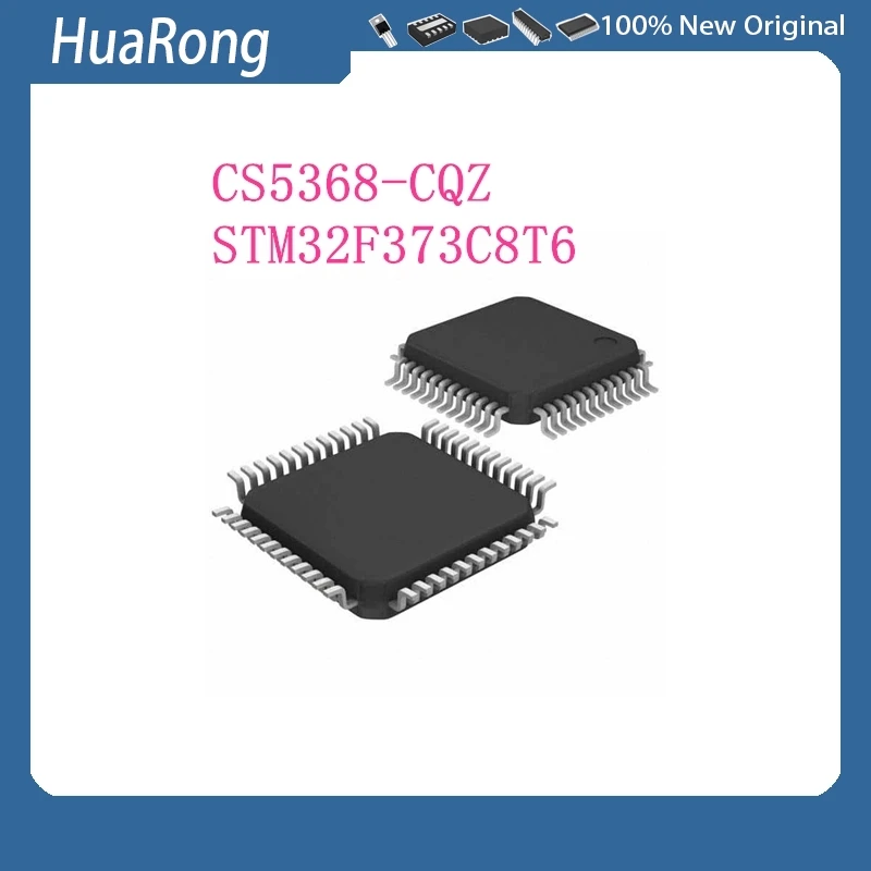 2Pcs/Lot  CS5368-CQZ CS5368 STM32F373C8T6 STM32F373 QFP48