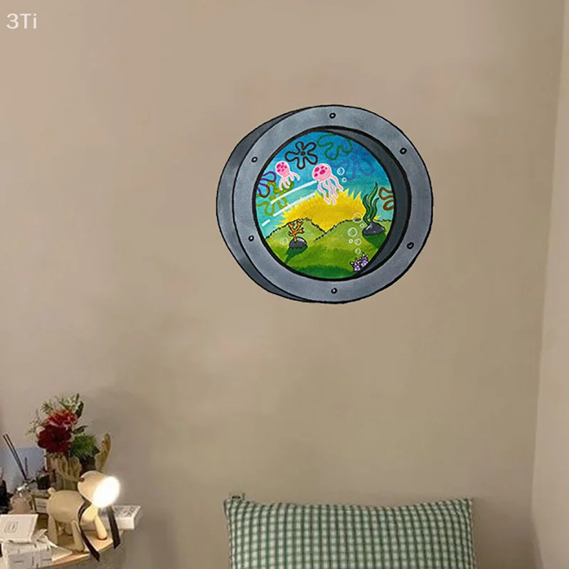 Kawaii Underwater World Stickers Tentacles Room Decoration Cartoon 3D Stickers