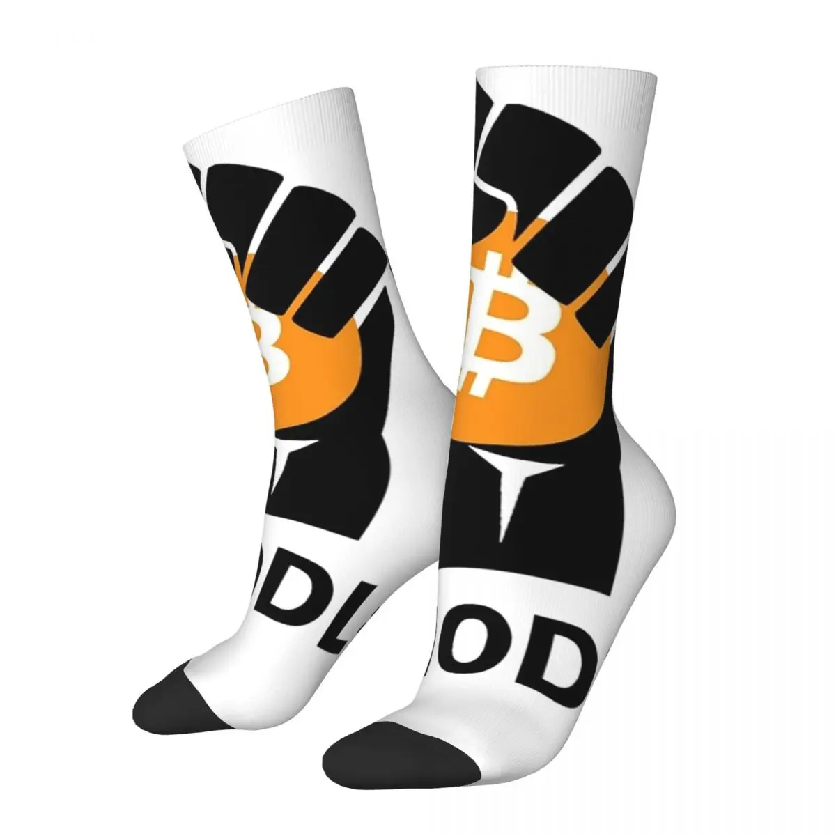 Colorful Women Men HODL Bitcoin BTC Theme Socks Novelty Accessories Sports Socks Super Soft Best Gifts