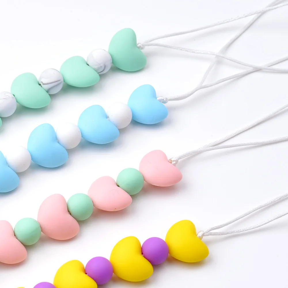Baby Pacifier Clip Chain Trendy Silicone Pacifier Holder Teether Toy Clip for Preventing Nipple Loss