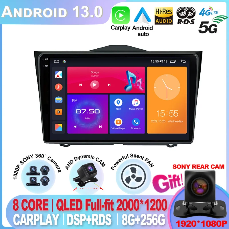 

Android 13 For LADA BA3 Granta Cross 2018 2019 2 Din Car Radio GPS Navigation Carplay Multimedia Video Player Stereo DVD Display