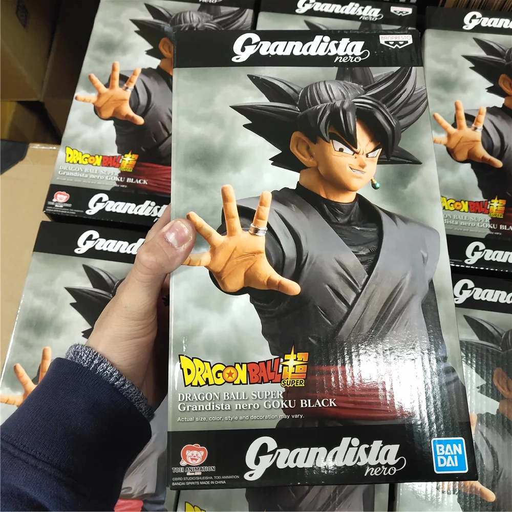 Bandai Original Dragon Ball Super Grandista Nero Goku Black Zamasu PVC Action Figures 280mm BANPRESTO Figurine Toys