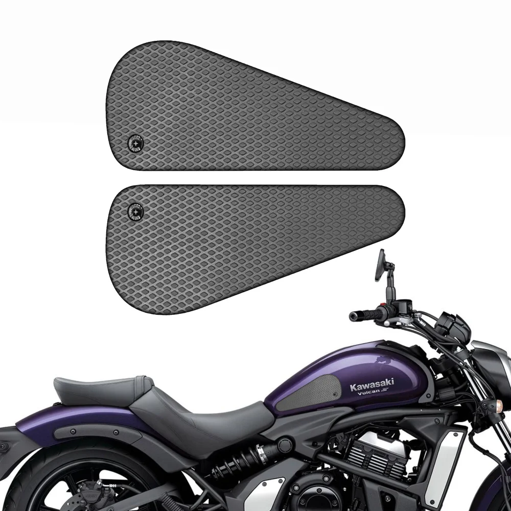 For Kawasaki Vulcan S CAFE 2007 to 2025 Motorcycle Tank Traction Pad Anti Slip Sticker Gas Knee Grip Protector