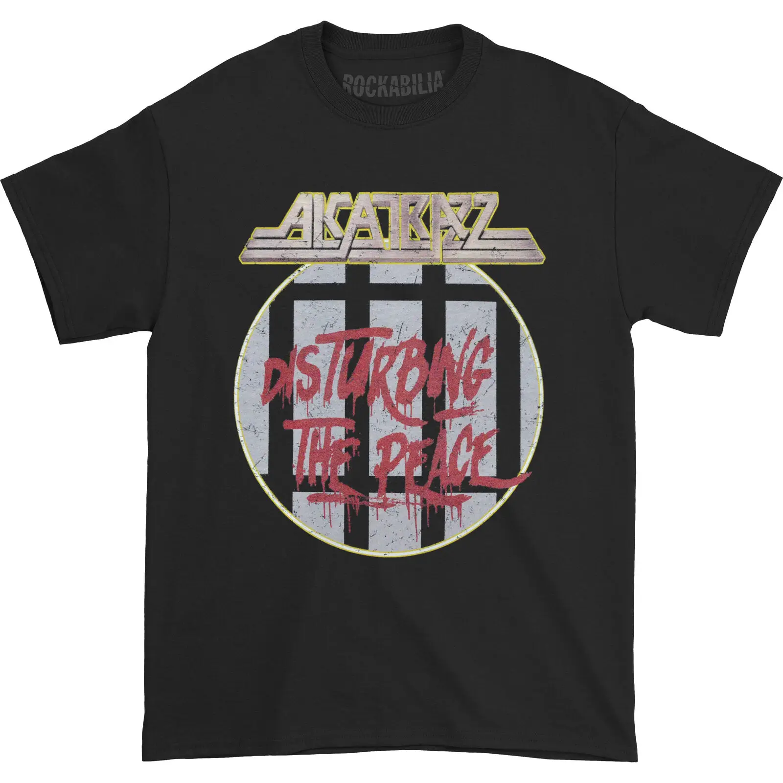 Men'S Alcatrazz Disturbing The Peace Black T Shirt X Large